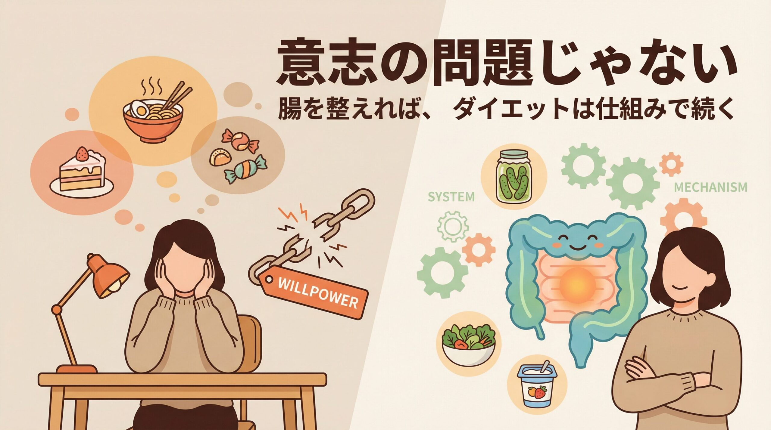 ダイエットが続かない本当の理由は腸にある アイキャッチ画像