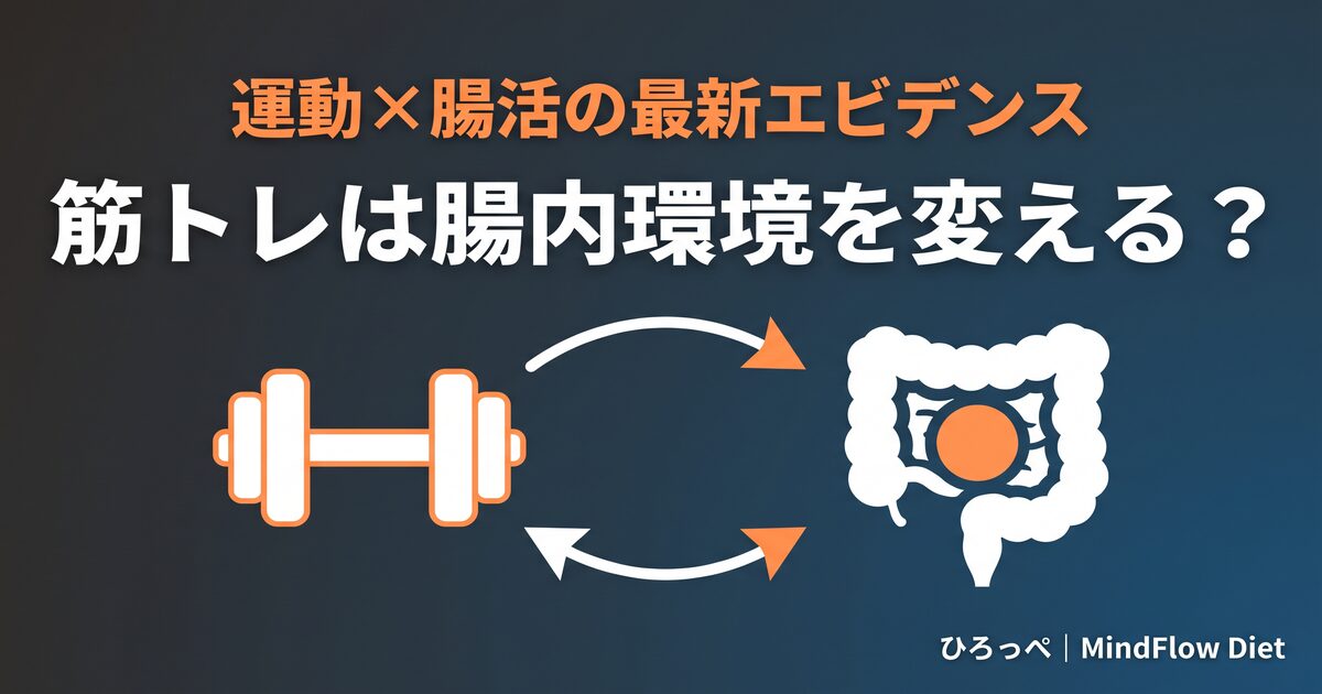 筋トレは腸内環境を変える アイキャッチ画像